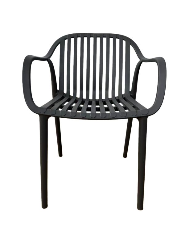 "Мохито" стул пластиковый, цвет темно-серый — изображение 3