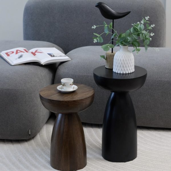 Набор столиков из массива, САМВАД, черный/коричневый — изображение 4