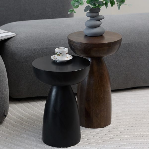 Набор столиков из массива, САМВАД, коричневый/черный — изображение 4