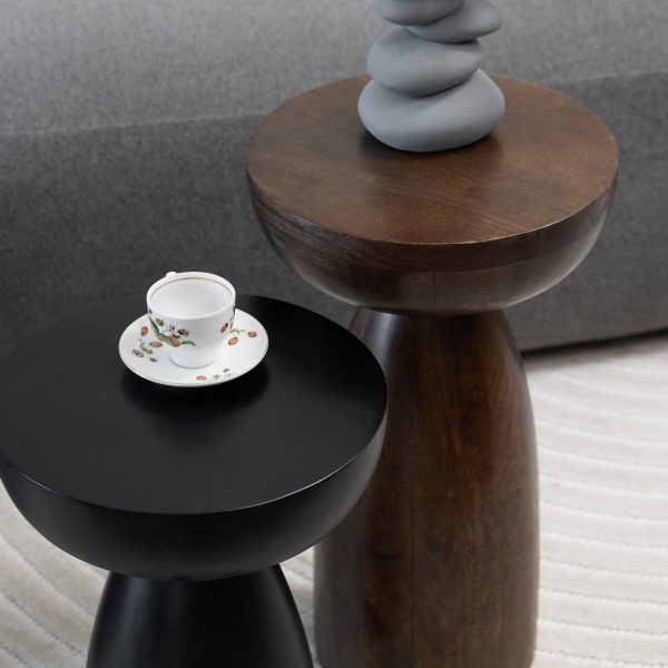 Набор столиков из массива, САМВАД, коричневый/черный — изображение 5