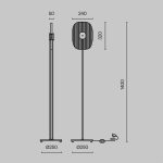 Напольный светильник (торшер) Maytoni MOD152FL-L1BK — изображение 2