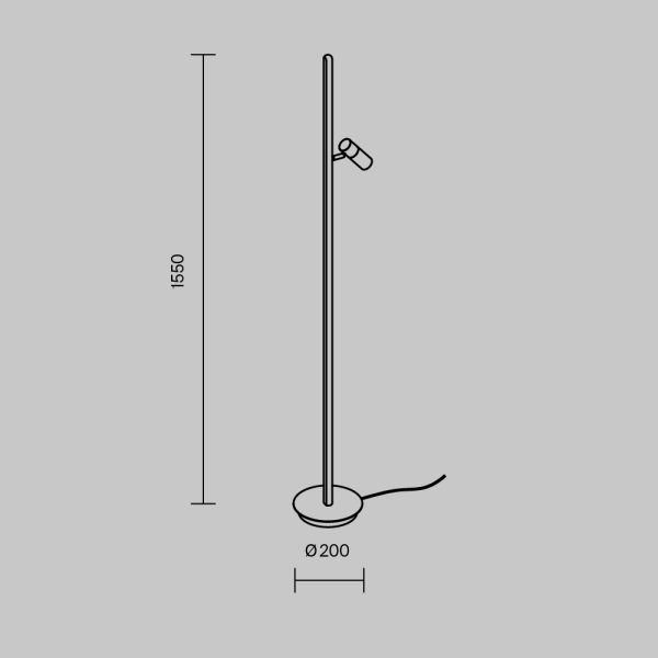 Напольный светильник (торшер) Maytoni MOD395FL-L28B3K — изображение 2