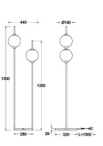 Напольный светильник (торшер) Maytoni Z020FL-L12BS3K — изображение 5