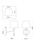 Настенный светильник (бра) Freya FR5190WL-01BS1 — изображение 4