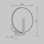Настенный светильник (бра) Maytoni MOD099WL-01G2 — изображение 2