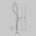 Настенный светильник (бра) Maytoni MOD146WL-L12B3K — изображение 5