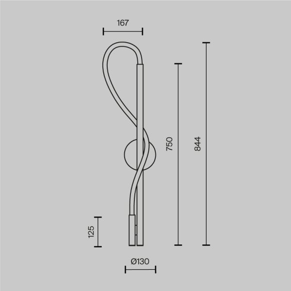 Настенный светильник (бра) Maytoni MOD146WL-L12B3K — изображение 5