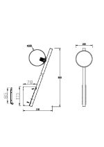 Настенный светильник (бра) Maytoni MOD175WL-01G — изображение 2