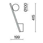 Настенный светильник (бра) Maytoni MOD175WL-01G — изображение 3