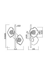 Настенный светильник (бра) Maytoni MOD207WL-02BS — изображение 3