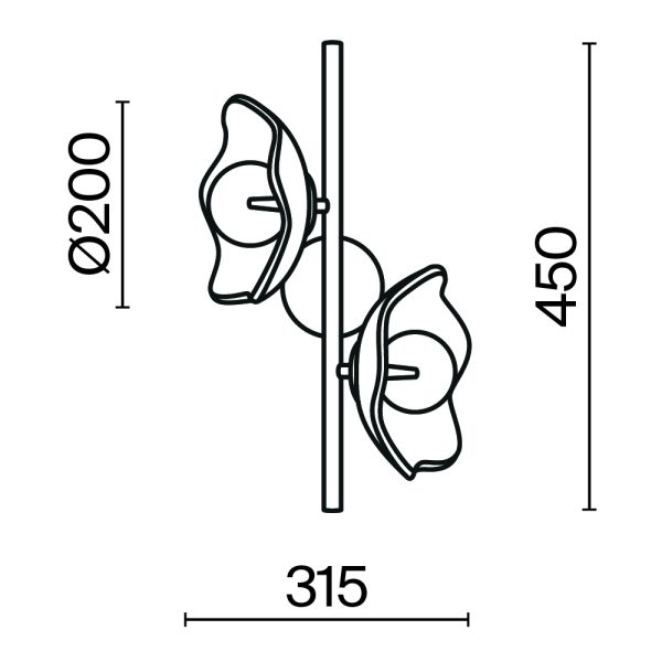 Настенный светильник (бра) Maytoni MOD207WL-02BS — изображение 4
