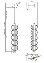 Настенный светильник (бра) Maytoni MOD216WL-L10G3K — изображение 2