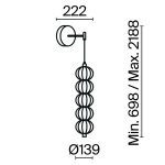 Настенный светильник (бра) Maytoni MOD216WL-L10G3K — изображение 3