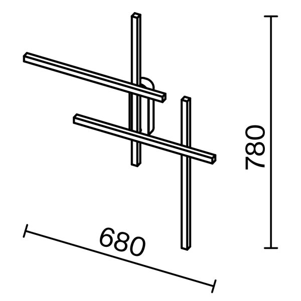 Настенный светильник (бра) Maytoni MOD248WL-L24BK — изображение 3