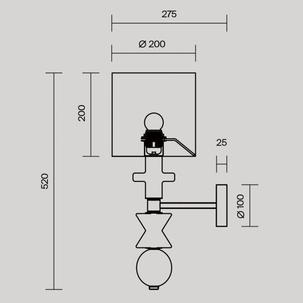 Настенный светильник (бра) Maytoni MOD298WL-01W — изображение 2