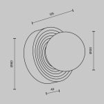 Настенный светильник (бра) Maytoni MOD403WL-01BG1 — изображение 5