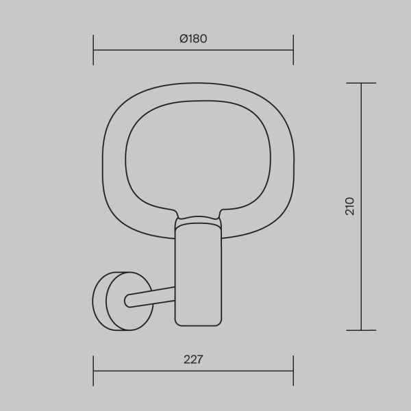 Настенный светильник (бра) Maytoni MOD411WL-01G — изображение 5
