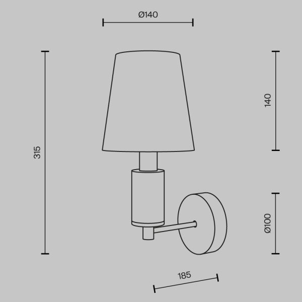 Настенный светильник (бра) Maytoni MOD483WL-01BS — изображение 5