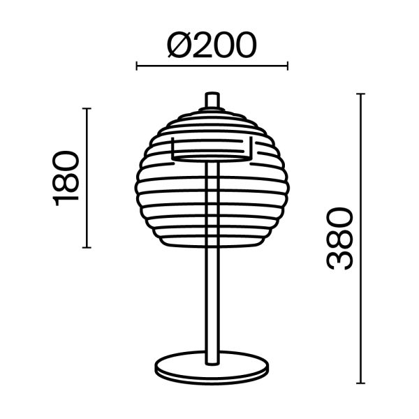 Настольный светильник Maytoni P060TL-L12BSK1 — изображение 2