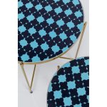 Стол приставной Priya Blue Ø50 — изображение 2