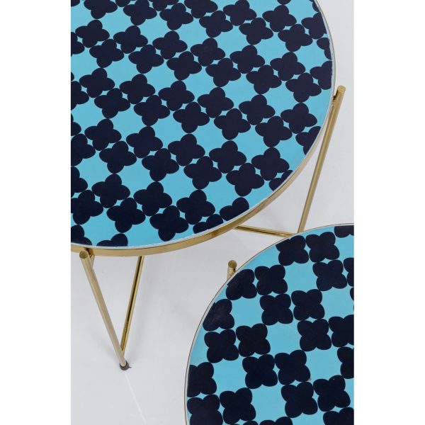 Стол приставной Priya Blue Ø50 — изображение 2