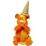 Фигура декоративная Sitting Gelato Bear Orange 37 см