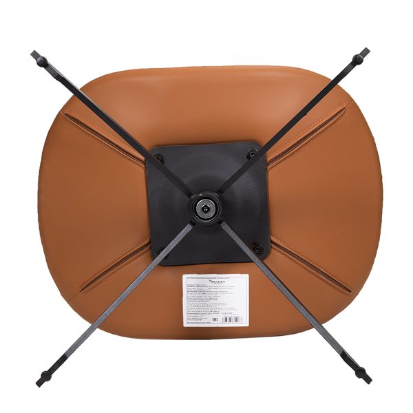 Оттоманка BLISS оранж/серый, экокожа, шенилл — изображение 5