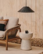 Pada Приставной столик из терраццо белого цвета Ø 40 см — изображение 3