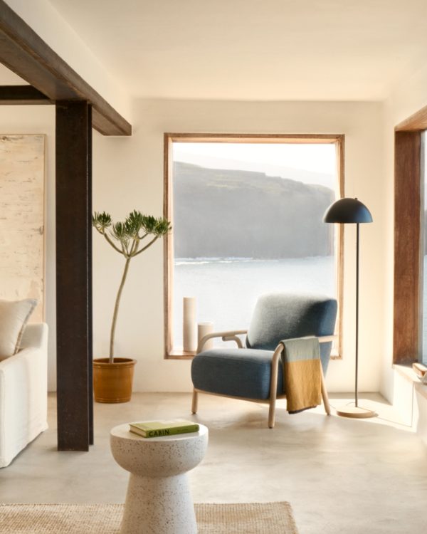 Pada Приставной столик из терраццо белого цвета Ø 40 см — изображение 4