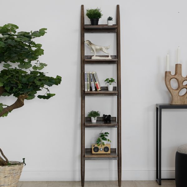 ПАНКХИ Браун III, стеллаж с полками, массив — изображение 5