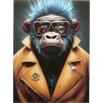 Картина стеклянная Fashion Gorilla 60x80 см