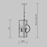 Подвесной светильник Maytoni MOD099PL-03G — изображение 3