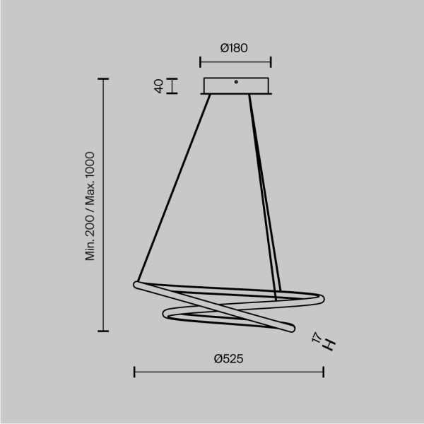 Подвесной светильник Maytoni MOD100PL-L47BSK1 — изображение 2