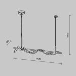 Подвесной светильник Maytoni MOD166PL-L30GB3K — изображение 2