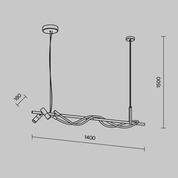 Подвесной светильник Maytoni MOD166PL-L30GB3K — изображение 2