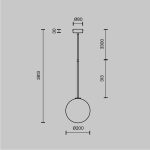 Подвесной светильник Maytoni MOD172PL-01BS — изображение 2