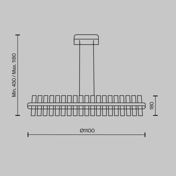 Подвесной светильник Maytoni MOD173PL-L48BS3K — изображение 3