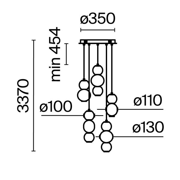 Подвесной светильник Maytoni MOD273PL-L80G3K — изображение 3