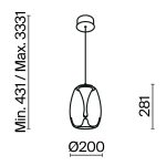 Подвесной светильник Maytoni MOD282PL-L8G3K1 — изображение 2