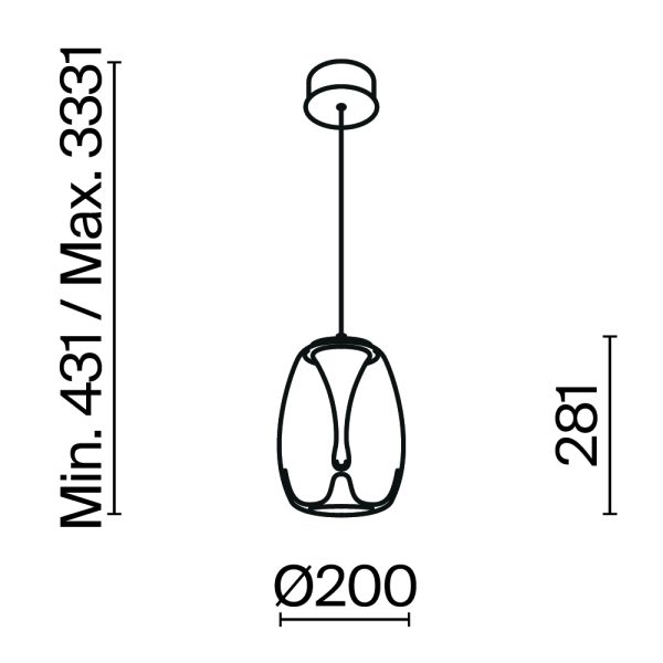 Подвесной светильник Maytoni MOD282PL-L8G3K1 — изображение 2