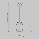 Подвесной светильник Maytoni MOD282PL-L8G3K1 — изображение 5