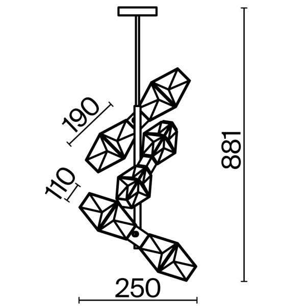 Подвесной светильник Maytoni MOD325PL-06G1 — изображение 2
