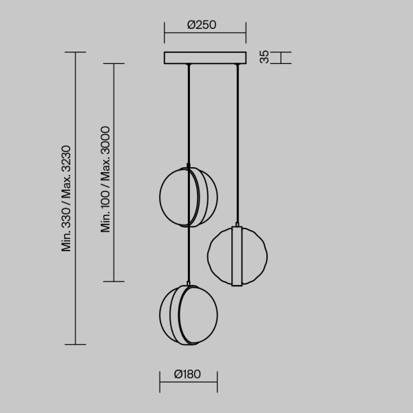 Подвесной светильник Maytoni MOD379PL-L17B3K — изображение 4