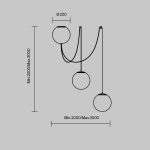 Подвесной светильник Maytoni MOD427PL-L30B3K1 — изображение 2