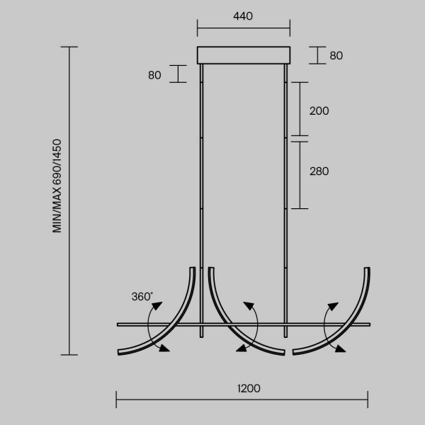 Подвесной светильник Maytoni MOD428PL-L20BK — изображение 4