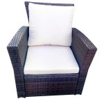 "Портленд" лаунж-зона из искусственного ротанга на 4 персоны, цвет коричневый — изображение 5