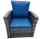 "Портленд" лаунж-зона из искусственного ротанга на 4 персоны, цвет серый — изображение 5