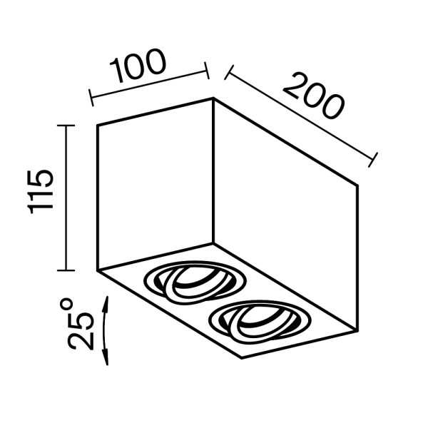 Потолочный светильник Technical C017CL-02W — изображение 2