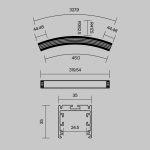 Комплектующие к светодиодной ленте Led Strip ALM-3535R-B-D-45°-0.8M — изображение 2