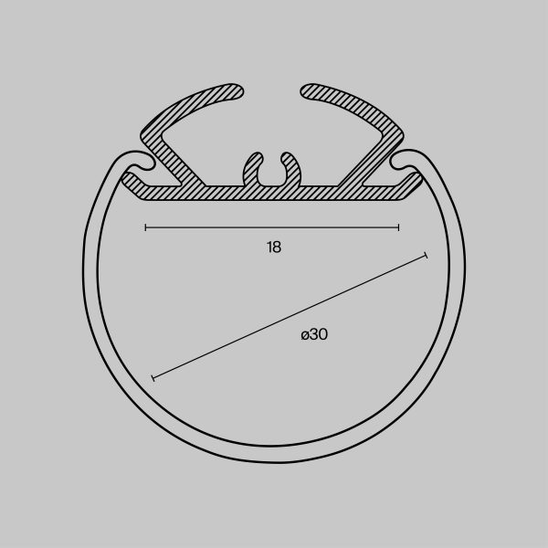 Комплектующие к светодиодной ленте Led Strip ALM-D30-S-2M — изображение 2